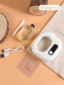 AOYI Small Aroma Essential Oil Diffuser Bathroom Bedroom Wall-Mounted Automatic Sprayer Air Freshener Home Office Hotel Portable Aromatherapy Machine Deodorant Perfume Device Living Room College Dorm Gifts Birthday Christmas Halloween New Year Easter Graduation Travel Vacation