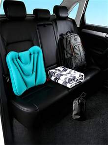 Portable Inflatable Lumbar Pillow - Suitable For Long-Distance Flights, Car Use, And Office Work, Travel Mat For Camping And Outdoor Activities, Compact Design With Durable Fabric Cover - Multicolor - View 6