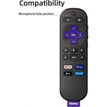 AWYYSilicone Case For Roku Express 4K+ Voice Remote RCA1R Roku Voice Remote Cover RC-GZ1 Roku Streaming Stick 4K Silicone Sleeve With Lanyard Blue - Màu xanh lam - Xem 2