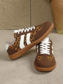 2025新款女士复古德国训练鞋、休闲运动鞋、学生时尚运动鞋 - 棕色 - 查看 3