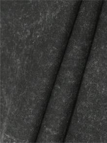 Men's Graphic Cotton T-Shirt - Casual Loose Fit Summer Tee With Star & Flames Design, Brown 100% Cotton Round Neck Shirt For Adults, Breathable Tshirt | Edgy Casualwear | 100% Cotton Tee - Black - View 4