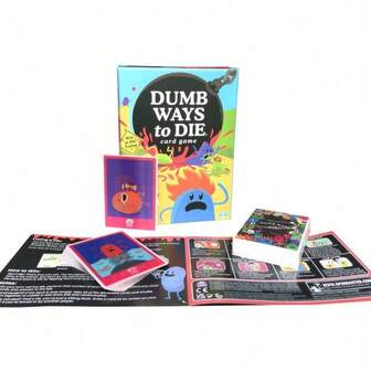 Jeu de cartes Dumb Ways to Die, jeux de fête et activités, divertissement décontracté pour les rassemblements familiaux, les festivals, nouveaux cadeaux, cartes de jeu de société