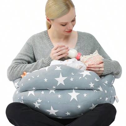 SLAWChilling Home Nursing Pillow For Breastfeeding Adjustable Nursing Pillow Breast Feeding Pillow Bottle Feeding Breastfeeding Essentials For Newborn Removable Cover