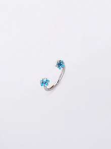 1pc Minimalist Fashionable Charming Personalized Stainless Steel Zirconia Rhinestone Exaggerated Nose Ring/Stud, Suitable For Festivals, Parties, Gifts And Daily Wear - Star - View 6