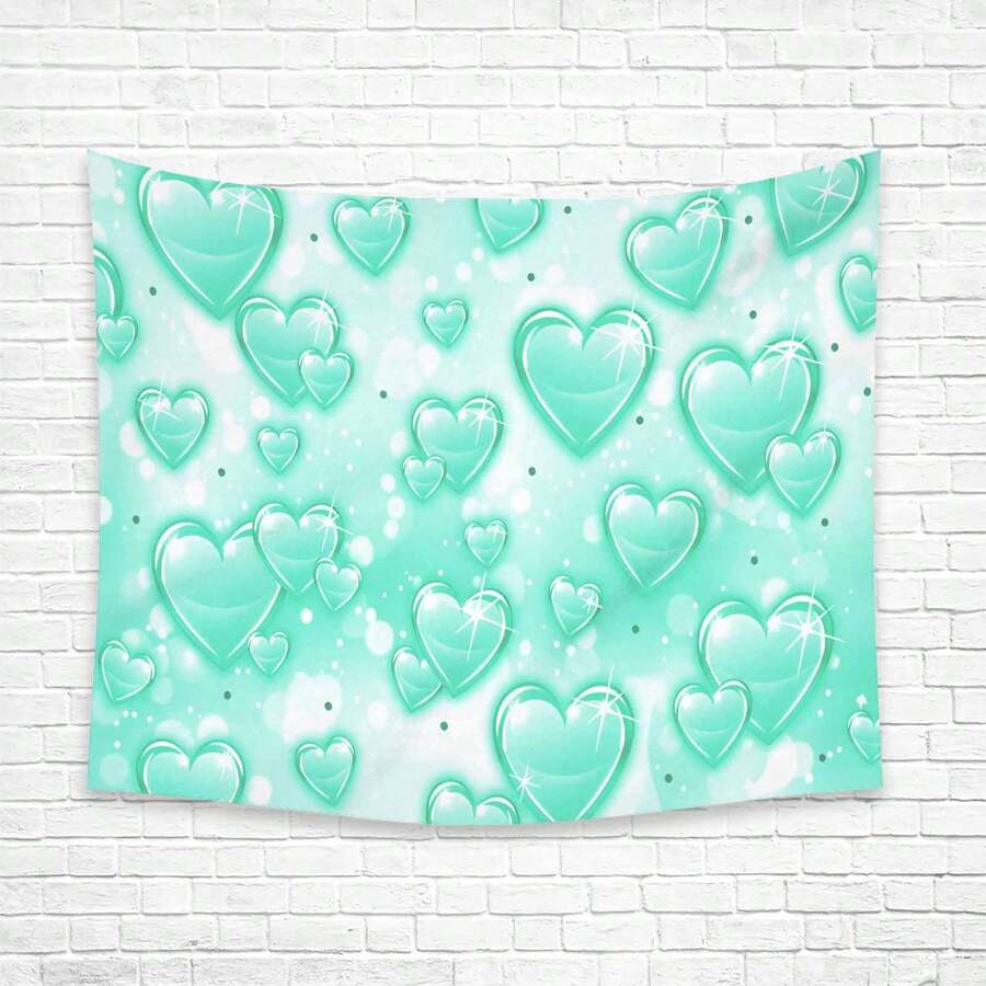 1Pc 2D Flat Vintage 90s Pink Heart Backdrop Tapestry, Durable Peach Light Beige Fabric, Easy To Hang With Hooks, For Birthday Parties, Glamour Photoshoots, Sofa Cover & Wall Decor, Picnic Blanket,Photoshoot Backdrop,Durable Fabric - 樣式 10 - 查看 1