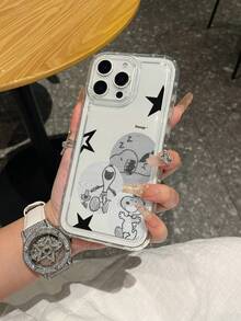 This Cartoon Anime SNOOPY Airbag Phone Case Is Made Of Anti-Drop Tpu Material And Can Be Given As A Holiday Gift. It Is Suitable For Apple Phones, And The New Model Is Suitable For IPhone13/14/15/16/17Pro Max Phones - Nhiều màu - Xem 2