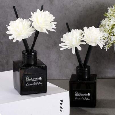 1 Bottle 50ml Flameless Fragrance Essential Oil, Lavender, Jasmine, Lily Of The Valley, Gardenia Scents, Suitable For Bedroom, Living Room Aromatherapy Decor, Indoor Use, Air Freshener, Diffuser, Home Fragrance, Gift, Home Decor, Birthday, Graduation Gift