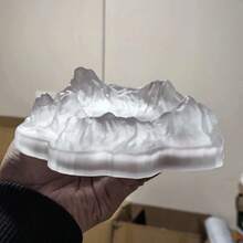 1pc Creative Minimalist Nordic Style Luxury Ash Tray, Home/Office Decor, High-End Snowy Mountain Ornament, Gift - Multicolor - View 10