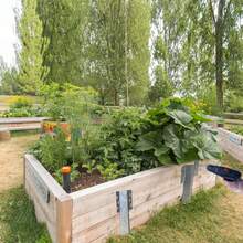 6个15.3英寸镀锌钢锯齿状围栏柱支架，重型枕木支撑，木桩支架，适用于高架花坛、花圃、车道、露台