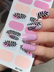 2 buc/set benzi de ojă complet ambalate, manichiură de Ziua Îndrăgostiților cu mai multe modele din care să alegeți, autocolante autoadezive impermeabile pentru unghii, decalcomanii decorative ușor de utilizat pentru unghii, cadouri pentru femei