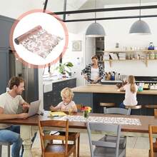 3 khăn trải bàn vàng hồng 11*108 inch dạng cuộn bằng lưới nhôm, thích hợp cho tiệc cưới, tiệc sinh nhật, nhà hàng, tụ họp, tự làm, phù hợp với bàn hình chữ nhật và bàn tròn - Nhiều màu - Xem 8