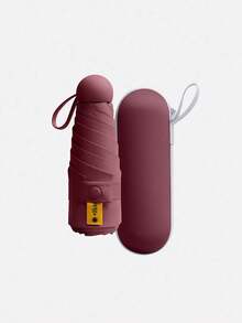 迷你折叠伞 - 防水、便携、轻巧、防紫外线、防风、易于携带、可折叠设计，附赠收纳袋 - 适合户外活动、旅行和日常使用，是夏季降温、海滩度假、旅行的理想之选，迷你50%折叠伞，晴雨两用，适合作为儿童节日礼物，UPF50+防紫外线和防雨，教师节和万圣节礼物之选。