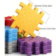 DIY自由组装积木，儿童益智STEAM玩具，宝宝动手能力和脑力训练，连接积木，创意模拟房屋搭建模型玩具，适合圣诞节、派对礼物，专业教育玩具