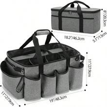 GSYY Detailing Bag With Polisher Carry Bag Large Detail Car Care Box For Auto Detailing Supplies Car Wash Caddy And Trunk Organizer For Buffer Bottle Towel And Cleaning Kit G Patent Design - trắng - Xem 6