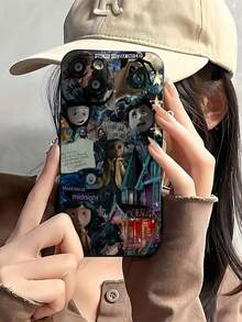 Funda para teléfono  Adventure Mystery, compatible con fundas ,  17,  16 Pro Max,  15 Pro Max,  13 y  12. Fabricada en TPU, resistente a manchas y golpes. Un regalo original para familiares, amigos, seres queridos, novios/novias y para Halloween. - Negro - Ver 1