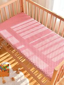 1 件柔软绒球婴儿床床单，透气吸湿排汗尿布垫套，适用于婴儿摇篮、摇篮、迷你婴儿床 100*60cm、120*60cm、132*72cm - 白色 - 查看 36