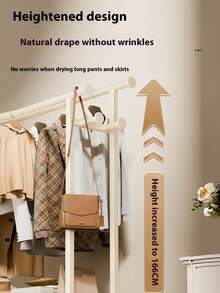 1 Pieza Percha de Ropa de Doble Barra, Estante Rodante para Ropa, Estante de Almacenamiento de Ropa Portátil para Dormitorio, Sala de Estar, Tienda de Ropa