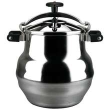 Magefesa Alustar 22 Liter Schnellkochtopf, empfohlen für Profis, leicht zu bedienen, aus extra dickem Aluminium gefertigt, Thermoableitungsboden, 3 Sicherheitssysteme, Express - Hellgrau - Übersicht 8