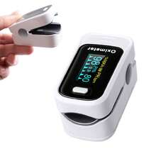 Oxímetro de dedo portátil, monitor de SpO2, medidor de saturación de oxígeno en sangre para adultos y niños. - Blanco - Ver 2