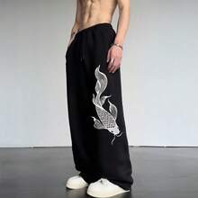Comfortable And Stylish Baggy Sweatpants In Asian Fashion, New Release. - Negro - Ver 7