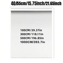 1 Roll Of Silver Stainless Steel Contact Paper/Instant Peeling And Sticking Metal Wallpaper/Self-Adhesive Detachable Wallpaper/Suitable For Kitchen Cabinets/Countertops/Refrigerators/Home Decor/Vinyl Rolls/Waterproof/Oil-Proof