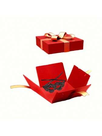 Máscara de encaje de media cara con amor de pareja, máscara negra sexy para dama en baile de máscaras