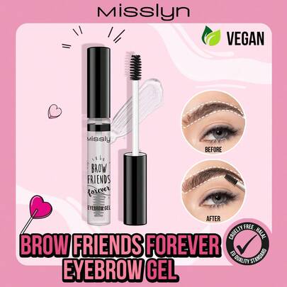 Misslyn Brow Friends Forever Brow Gel: Brow Friends Forever Brow Gel, Creates A Refined Makeup Look, Separates Brows And Lashes, Presents A Glossy Makeup Effect, Long-Lasting And Smudge-Proof, Shapes Defined Brows, Easy To Use.