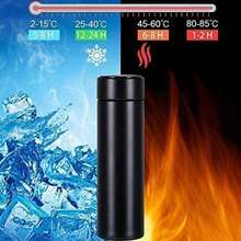 500ml Stainless Steel Vacuum Insulated Water Bottle, Cup For Hot & Cold Drinks, Leak-Proof Portable Mug For School Office Use - màu đen - Xem 2