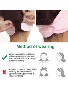1pc Adjustable Elastic Spa Headband, Makeup Shower Wrap Towel, Sports Hair Band - Multicolor - View 7