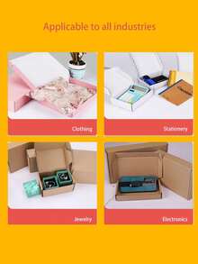 8个装粉色散装运输盒，带丝带锁扣，适用于小型企业的邮寄包装盒，中号纸板礼品盒，用于邮寄礼品 - 礼品包装 - 小型礼品包装 - 粉色 - 查看 7