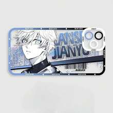 Funda de teléfono Anime Blue Lock Nagi Seishiro Rin Itoshi compatible con Samsung Galaxy S25 S24 S22 S23 Plus Note 20 Ultra 5G S21 S20 FE, funda compatible con  17, funda  17 Pro, funda  17 Pro Max - S19117 - Ver 2