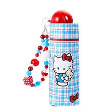 Miniso Hello Kitty UV Protection Umbrella, UPF 50+ Sun Block 5-Fold Portable Pocket Umbrella, Cute Sanrio Sunshield For Outdoor(4 Colors)-Plaid Style
