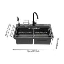 YUNRUX Kitchen Sinks - Black - View 2
