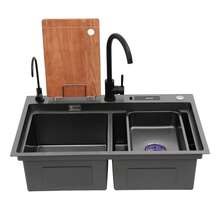 YUNRUX Kitchen Sinks - Black - View 6