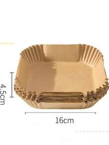 200PCS Of Yellow RL Air Fryer Disposable Paper 100 Pcs 6.3 Inch Air Fryer Round Non-Stick Paper Oil-Proof Parchment Paper Cooking Paper For Fryers Basket Frying 200/100/50 Sheets Of Air Fryer Paper Lining Air Fryer Disposable Paper Lining Oil-Proof And Waterproof Air Fryer Paper Basket Bowl Lining 6 Inches 200/100/50 Paper Air Fryer Liners, Default OPP Packaging,6-Inch Non-Stick Circular Baking Paper, Compatible With Most Air Fryers - Multicolor - View 4