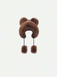1pc Solid Color Women Knitted Hat, Cozy Cute Simple Design For Outdoor Wear In Autumn & Winter Valentine's Day Winter Outfits - 彩色 - 查看 7