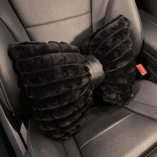 YITUMU Bantal Leher Sandaran Kepala Mobil Desain Pita Lembut dan Mewah, Bantalan Kursi Mobil Nyaman untuk Musim Dingin, Bantal Penopang Leher, Tersedia dalam Berbagai Warna - MultiWarna - View 17
