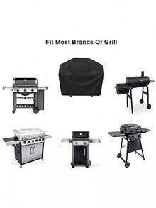 1pc BBQ Grill Barbeque Cover, Anti-Dust Waterproof Heavy Duty Charbroil BBQ Cover, Outdoor Rain Protective Barbecue Cover - Multicolor - View 8