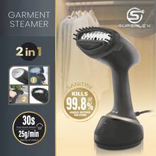 SUPERLEX Garment Steamer For Clothes,Household Steam Iron,Portable Handheld Design Effortlessly Remove Clothing Wrinkles,350ml Big Capacity, Strong Penetrating Steam, Removes Wrinkle, For Home, Office And Travel - UK Plug(220-240V) - View 12