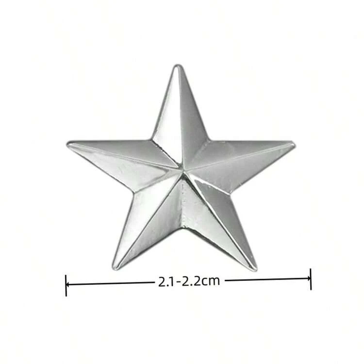 1pc Fashionable Men's Shirt With Star Stud Collar