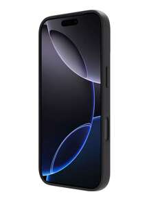 High-Quality Liquid Silicone Phone Case With Groove Button Design, Soft Waxy Texture, Skin-Friendly And Comfortable, Compatible With IPhone 17 Air, 16, 15, 14, 13, 12, 11 Pro Max - Black - View 3