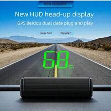 yesido New Hot-Selling HUD Car Head-Up Display, On-Board High-Definition Speedometer Compass Beidou Gps Driving Safety Early Warning Instrument. Car Universal Windshield Projection HUD, Digital GPS Speedometer With MPH Speed - Multicolor - View 13