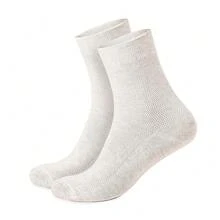 Special Thin Breathable Organic Linen Socks For Men, Pack Of 3 (Small) - Small - 查看 2