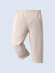 BOARNSEORL 三件套男童绅士套装 - 白色衬衫配领结、马甲和裤子，时尚百搭，适合生日派对、周年纪念、婚礼等场合。 - 杏色 - 查看 7