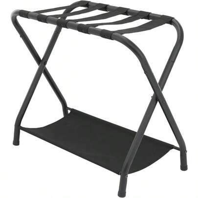 GSYY Luggage Rack With Shelf Suase  For Guest Ro Foldable Luggage Stand For Bedro Hotel Ea Assele 27.2 X 14 X 22.6 Inches