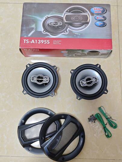 2pcs 5'' Car Horn4-Way Car HiFi Coaxial Speaker, Auto Audio Music Stereo Full Range Frequency Speakers Car Speaker Modification Audio System