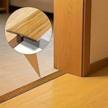 1pc 2M/78.74in T-Shape PVC Wood Floor Transition Strip - Hardwood And Laminate Floor Gap Cover, Easy DIY Installation, Threshold Seal, Suitable For Hardwood, Tile - Multicolor - View 4