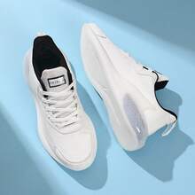 High Quality Men's Breathable Casual Slip-On Shoes, Lightweight Fabric Sneakers, Soft Cushioning Durable Running Shoes, Summer - White - View 6