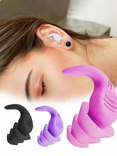 Noise Blocking Earplugs,Reusable Silicone Earplugs,Suitable For Swimming, Sleeping, Snoring, Study, Music Concerts, Outdoor Travel, Industrial Work, Waterproof And Soundproof, Comfortable Boy Valentine Heart Women's Valentine Canceling Earplugs,(Two Styles Will Be Randomly Dispatched)