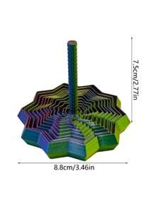 1pc Handmade 3D Printed Star Shaped Fidget Toy - Relaxing Desktop Toy For Home And Office Decoration, Multiple Colors Available,Fidget Toys,3d Printed,Fidget - Multicolor - View 2